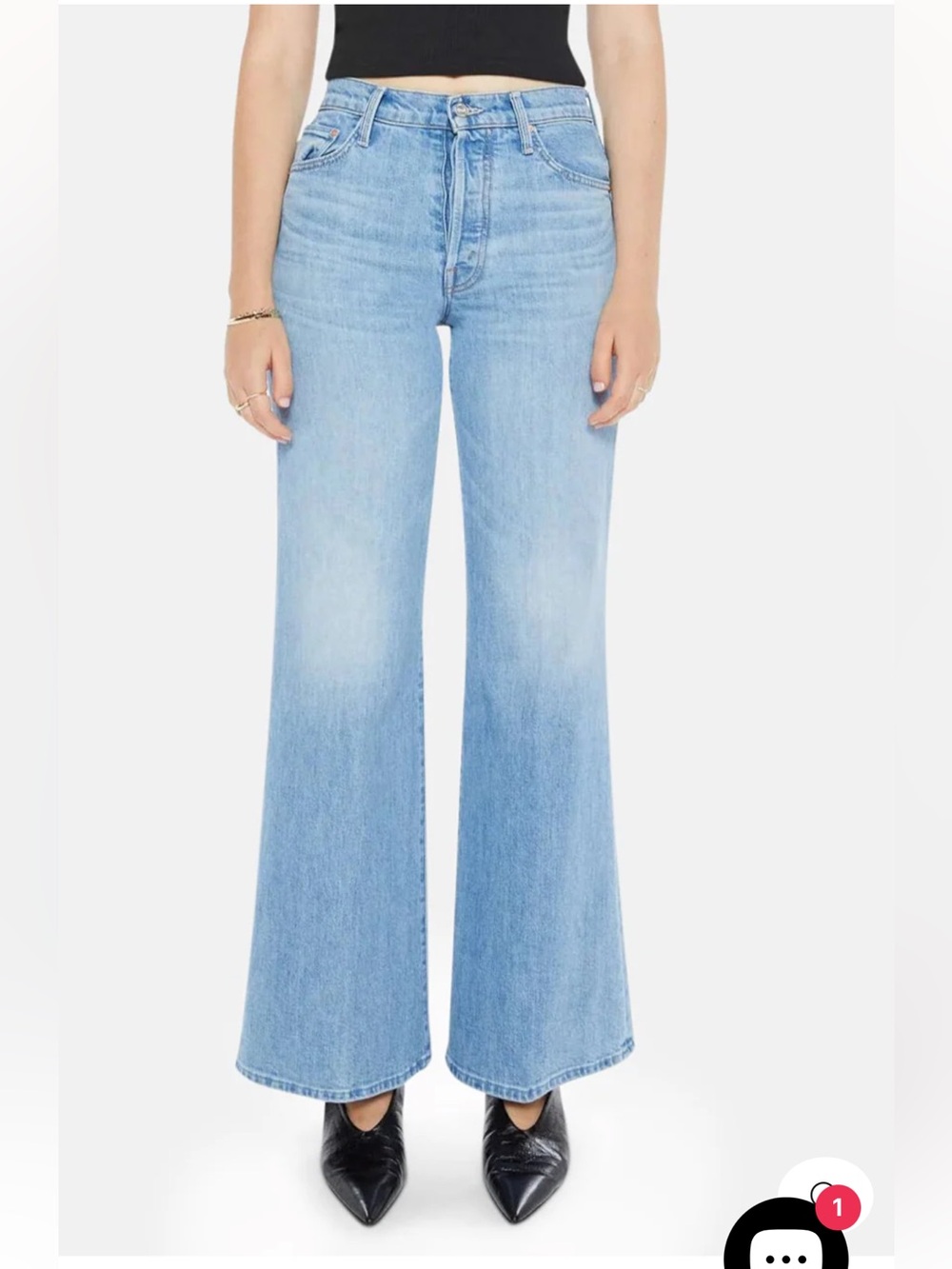 NWT Mother Tomcat Roller Skimp jeans in Puzzled sz 31 - Picture 12 of 13